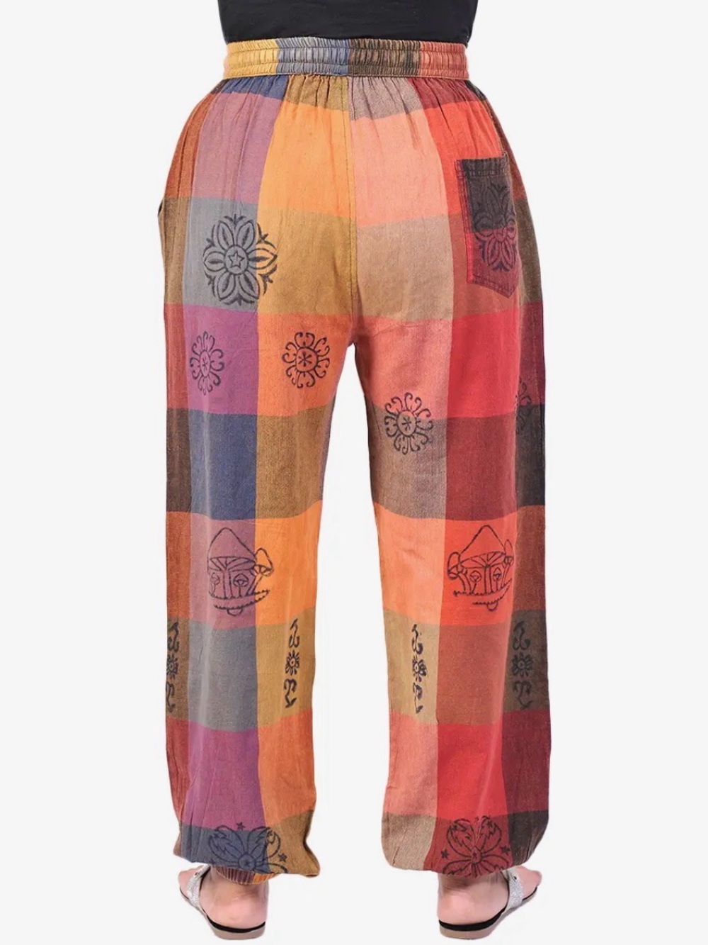 The Collection Royal Cotton Harem Pants Boho Festival Hippie Joggers - Picture 3 of 6